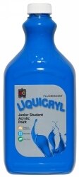 PAINT EC 2L FLUORESCENT LIQUICRYL JUNIOR ACRYLIC BLUE