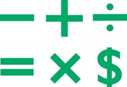 PAINT STAMPER EC MATHS SYMBOLS SET OF 6