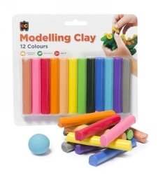 CLAY MODELLING EC RAINBOW 180G NON TOXIC COLOURFAST PK12