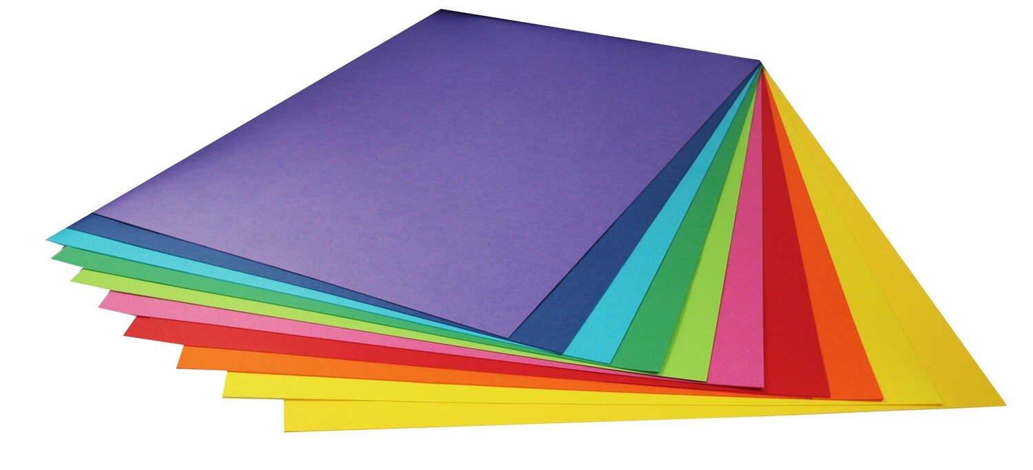 SP- CARDBOARD RAINBOW 510X640MM SPECTRUM 200GSM ASSORTED PK20