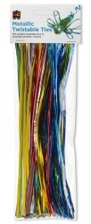 TWISTABLE TIES EC 25CM METALLIC PK150