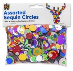 SEQUINS EC 150GM ASST