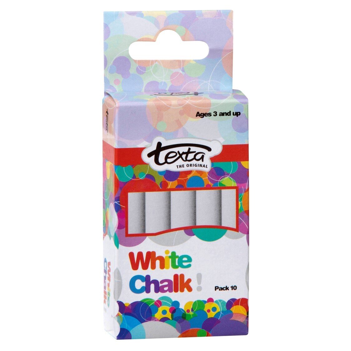 CHALK TEXTA WHITE PK10