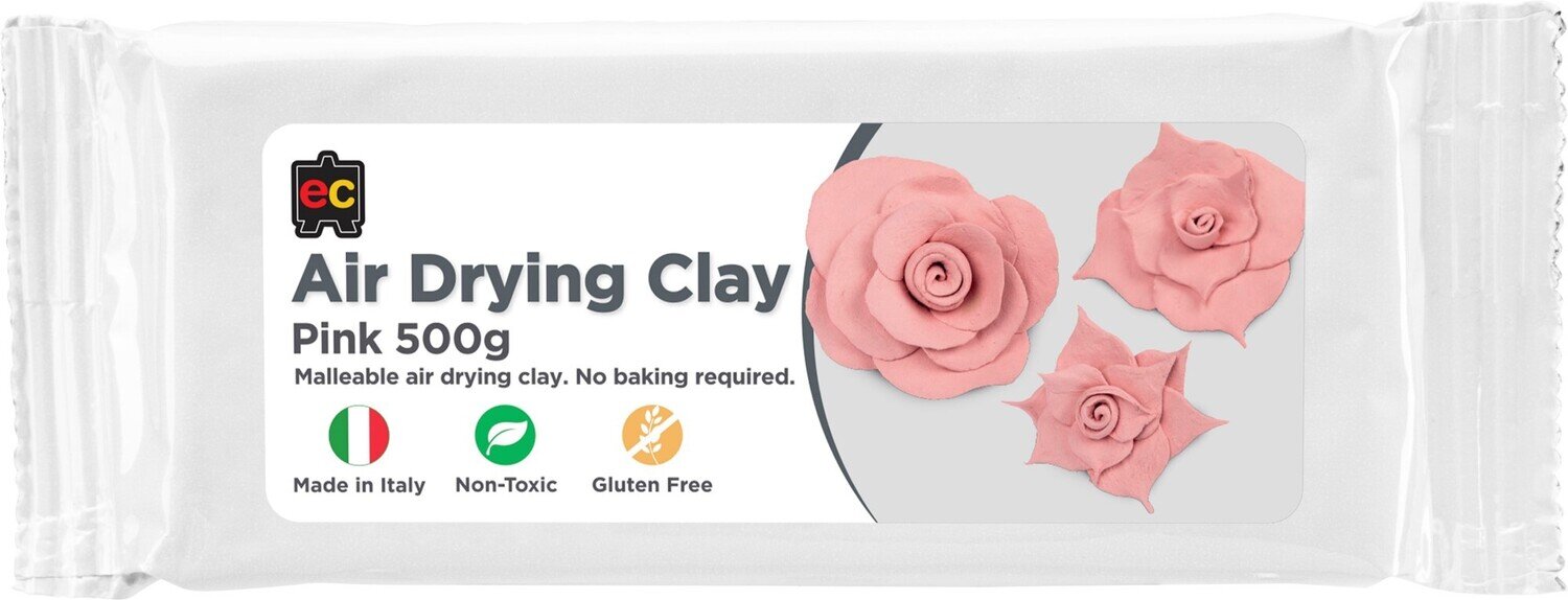 CLAY MODELLING EC AIR-DRY 500G PINK