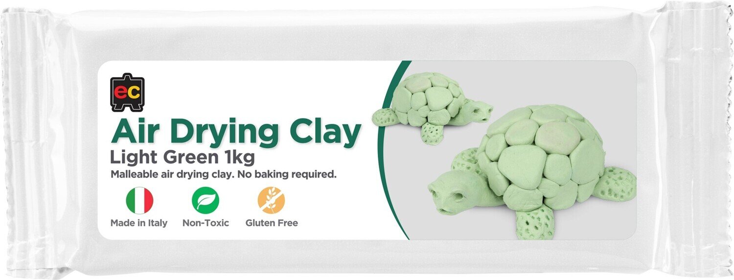 CLAY MODELLING EC AIR-DRY 1KG OLIVE GREEN