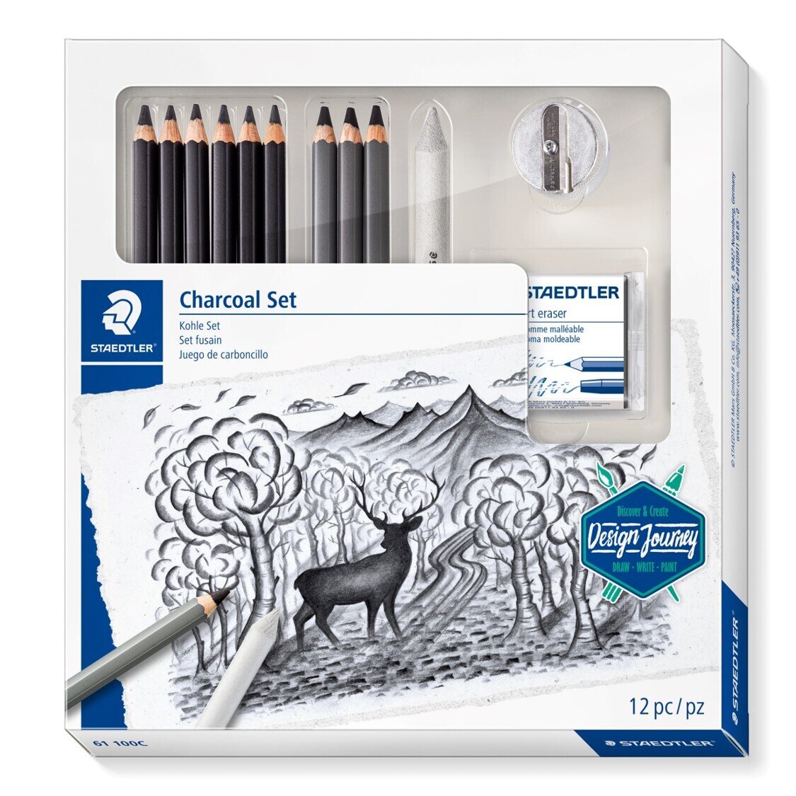 DESIGN JOURNEY MIXED SET LUMOGRAPH CHARCOAL