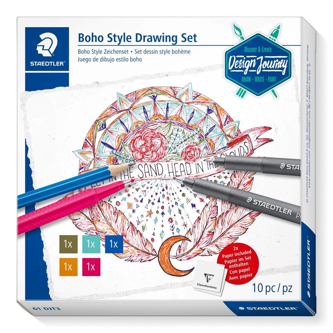 DESIGN JOURNEY BOHO STYLE DRAWING SET