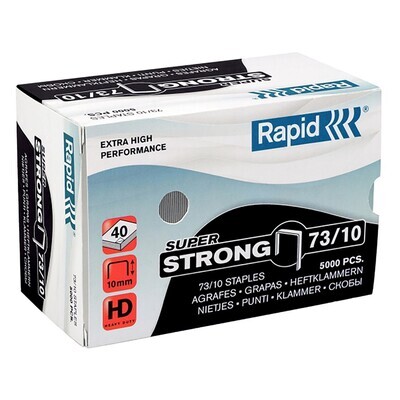 SP- STAPLES RAPID 73/10MM S/STRONG BX5000