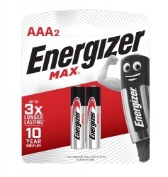 BATTERY ENERGIZER E92 AAA BP2