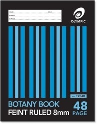 SP - BOTANY BOOK OLYMPIC 225X175MM 8MM RULED 48PG
