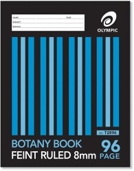SP - BOTANY BOOK OLYMPIC 225X175MM 8MM RULED 96PG