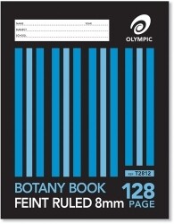 SP - BOTANY BOOK OLYMPIC 225X175MM 8MM RULED 128PG