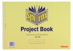 SP- PROJECT BOOK SPIRAX 581 252X360MM 40PG