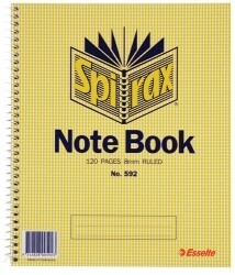 NOTEBOOK SPIRAX 592 233X178 S/O