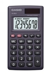 CALCULATOR CASIO HS-8LVBK-BP 8 DGT POCKET SOLAR