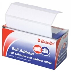 LABEL QUIK STIK DISP 103X36 ROLL ADDRESS