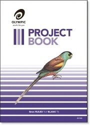 PROJECT BOOK OLYMPIC 335X240MM 8MM RULED 24PG