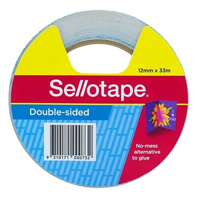 TAPE DOUBLE SIDED SELLO NO.404 12MMX33M
