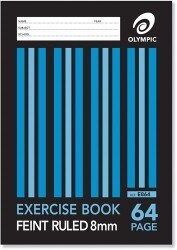 EXERCISE BOOK OLYMPIC A4 8MM RULED 64PG
