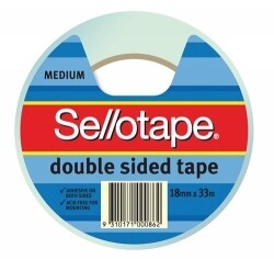 TAPE DOUBLE SIDED SELLO NO.404 18MMX33M