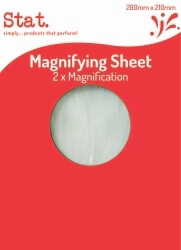 MAGNIFYING SHEET STAT 280MMX 210MM
