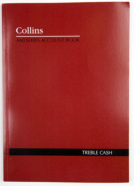 ACCOUNT BOOK COLLINS A60 TREBLE CASH