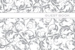 GUEST BOOK OZCORP 250X160 SILVER LINEWORK 64PG