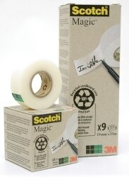 TAPE MAGIC SCOTCH 900 19MMX33M BX 9
