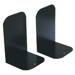 BOOK ENDS ESSELTE ELEMENTS METAL BLACK PK2