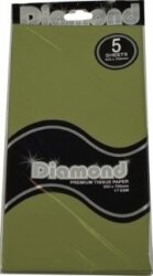 TISSUE PAPER DIAMOND 500X750MM 17GSM OLIVE 5 SHTS