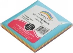 CRAFT PAPER RAINBOW SQUARES 120'S MATT D/SIDED 127MM