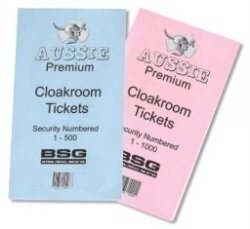 SP- TICKETS CLOAK ROOM PAD 1-1000