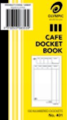 SP- CAFE DOCKET BOOK OLYMPIC 70X125MM NUMBERED