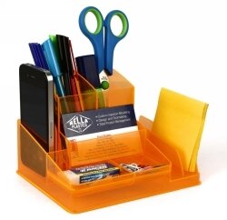 DESK ORGANISER ITALPLAST NEON ORANGE