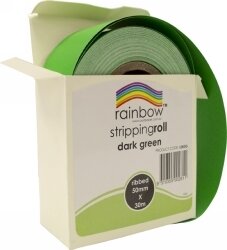 SP- STRIPPING ROLL RAINBOW RIBBED 50MMX30M DARK GREEN