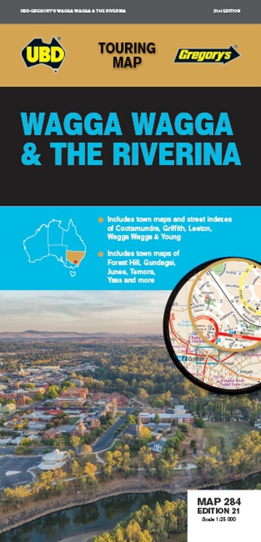 SP- MAP UBD/GRE WAGGA WAGGA & THE RIVERINA 284 21ST ED