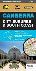 MAP UBD/GRE 690X920MM CANBERRA CITY SUBURBS & SOUTH COAST 248 7TH ED