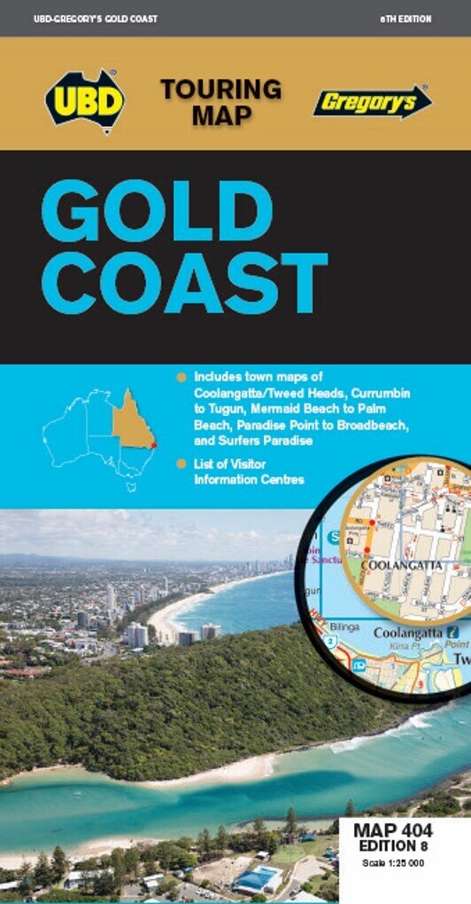 MAP UBD/GRE GOLD COAST MAP 404 8TH EDITION