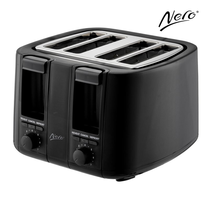 TOASTER NERO 4 SLICE BLACK