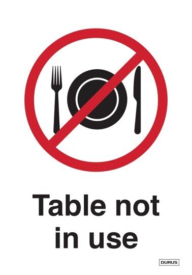 SP- TENT STAND DURUS 100MMX150MM TABLE NOT IN USE BLACK AND RED