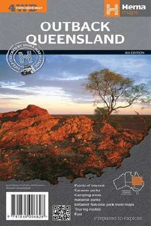 MAP HEMA OUTBACK QUEENSLAND