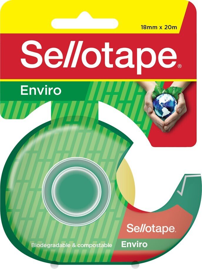 SELLOTAPE ENVIRO TAPE DISP 18x20M
