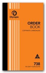 ORDER BOOK OLYMPIC FSC 738 DUP C/LESS 8X5 (07438)