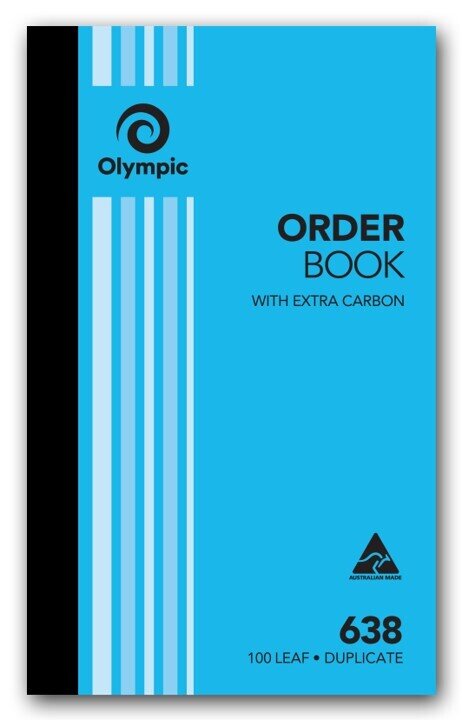 ORDER BOOK OLYMPIC FSC 638 DUP 8X5 100LF (07445)