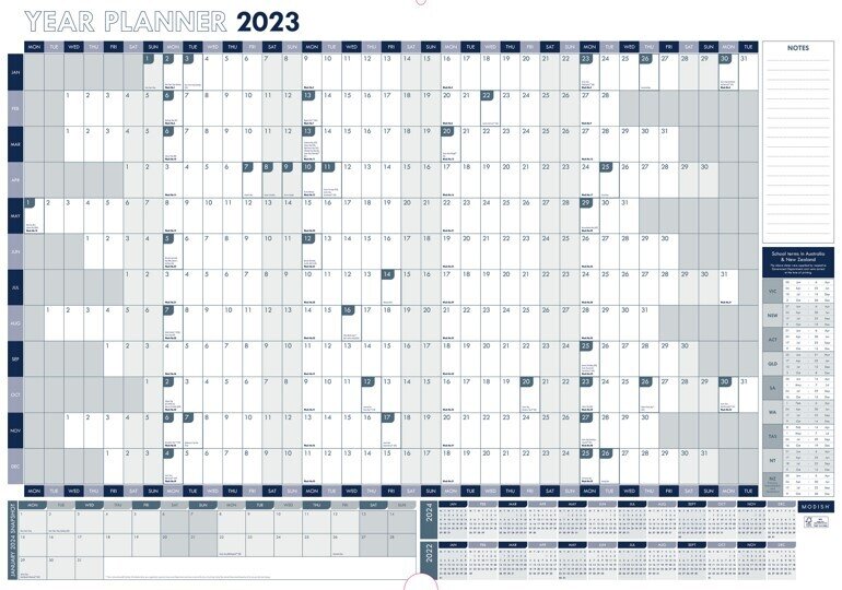 WALL PLANNER GNS 2024 870X610MM YTV