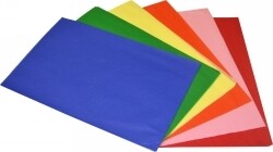 TISSUE PAPER RAINBOW 17GSM A4 ACID FREE ASSORTED