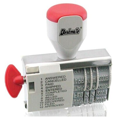 SP- DATER STAMP DESKMATE 4MM RUBBER DIAL-A-PHRASE
