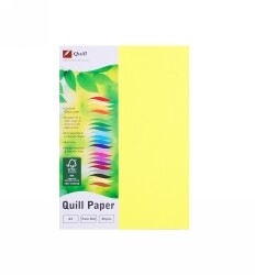 COPY PAPER QUILL A4 80GSM FLUORO YELLOW PK500