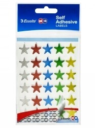 LABEL QUIK STIK F/P STARS MULTI