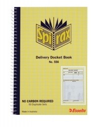 DELIVERY BOOK SPIRAX 556 S/O 50 SETS C/LESS